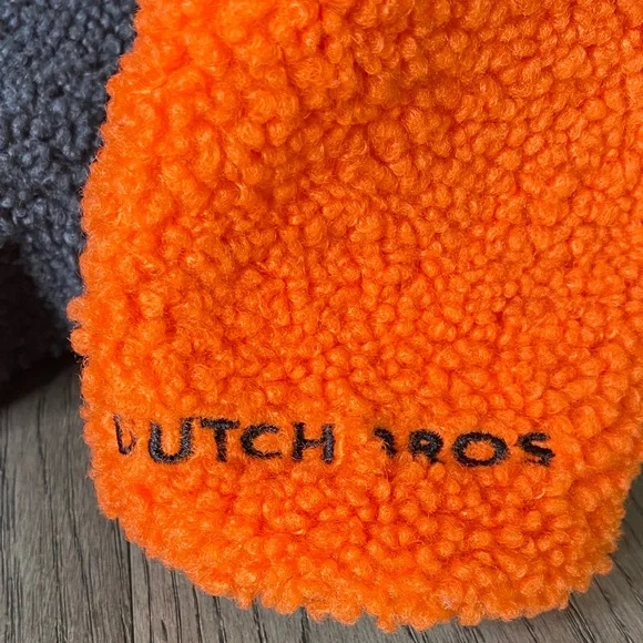 Dutch Bros Gray Fleece with Orange, Yellow, and Blue Accents - Picture 7 of 9